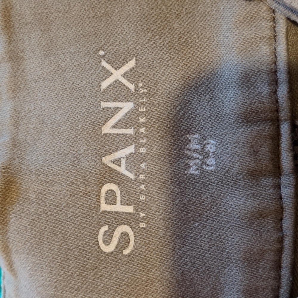 Spanx Solace Olive Green High Rise Jean Womens Medium - Picture 2 of 6